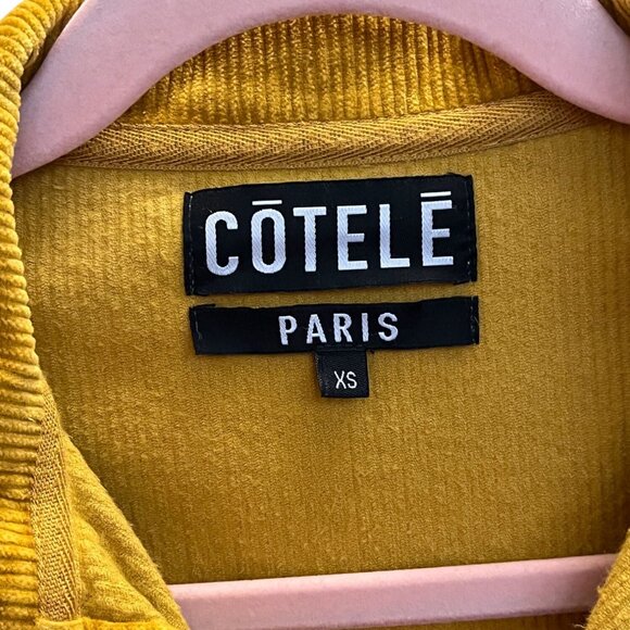 Côtelé Paris Mustard Yellow Corduroy Chore Jacket XS (Runs Oversized) - Picture 6 of 10